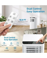 8000 Btu 3-in-1 Portable Air Conditioner for 250 Sq.ft with Remote Control