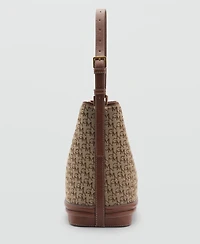 Mango Women's Printed Logo Shopper Bag