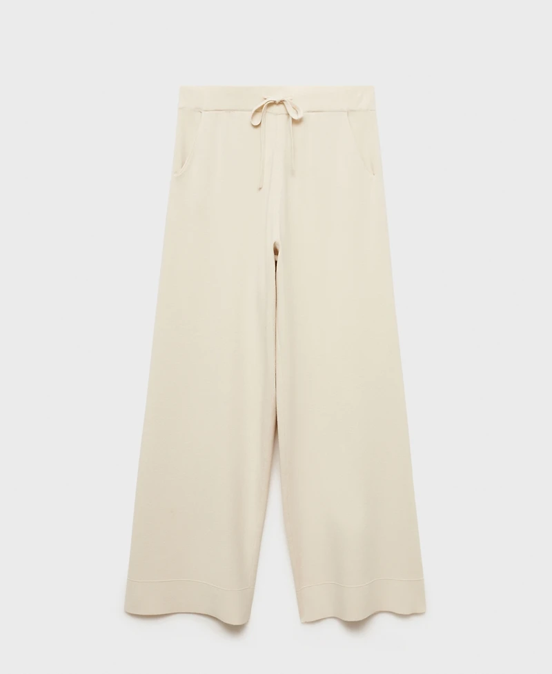 Mango Women's Ribbed Knit Pants