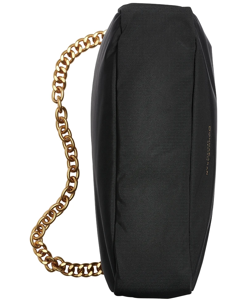 Donna Karan New York Crepe Nylon Small Crossbody with Chain Strap