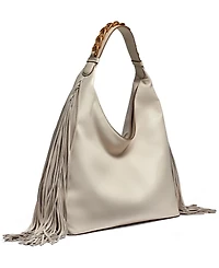 Donna Karan New York Bellmore Small Fringe Shoulder with Bezel Strap