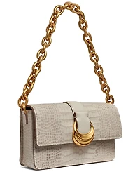 Donna Karan New York Valley Stream Embossed Croco Shoulder
