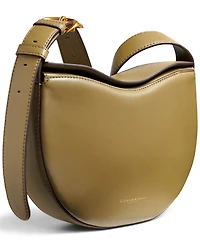 Donna Karan New York Valley Stream Leather Buckle Crossbody with Adjustable Strap