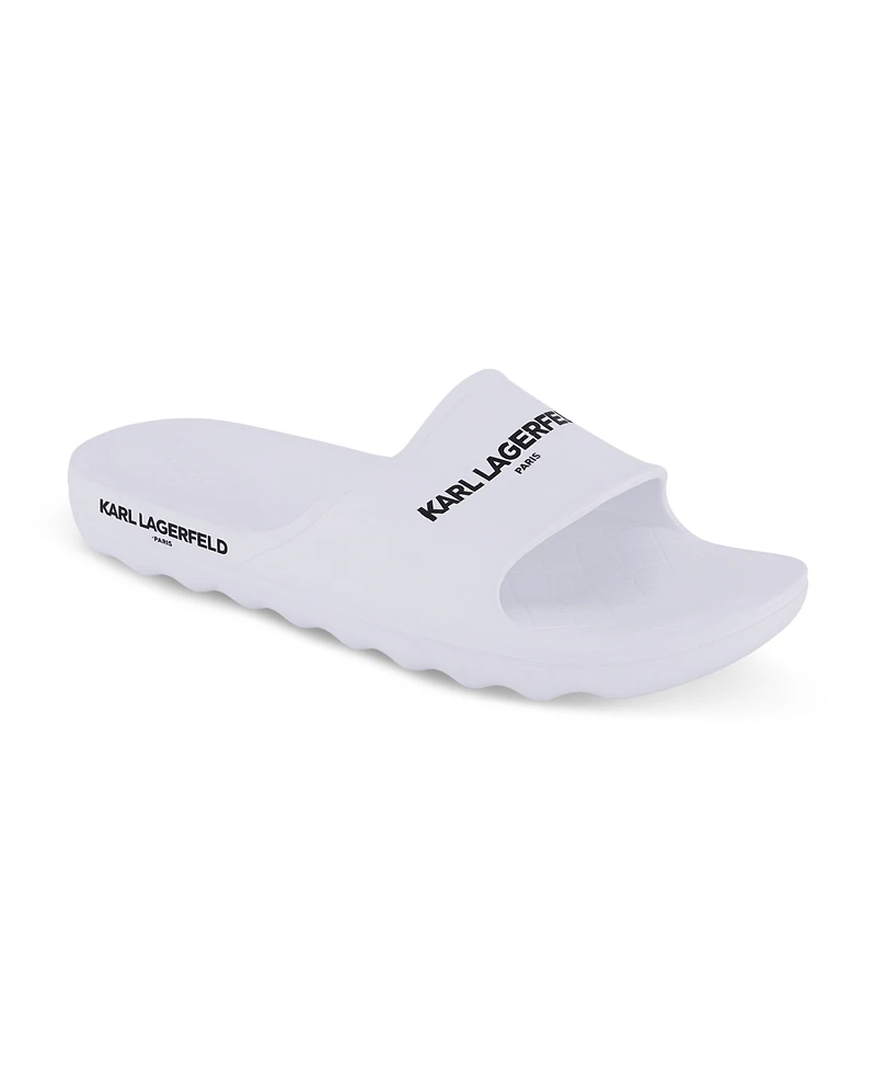 Karl Lagerfeld Paris Men's Logo Print Slides