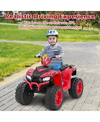24V Kids Ride-On Electric Atv with Wireless Connection for Toddlers 3-8 Years Old