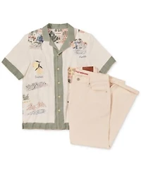 Lucky Brand Mens Limoncello Graphic Shirt Jeans