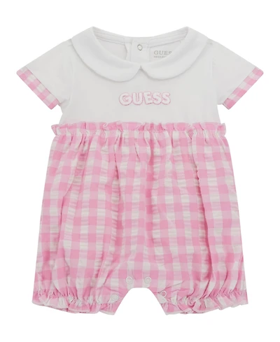 Guess Baby Girls Seersucker One Piece