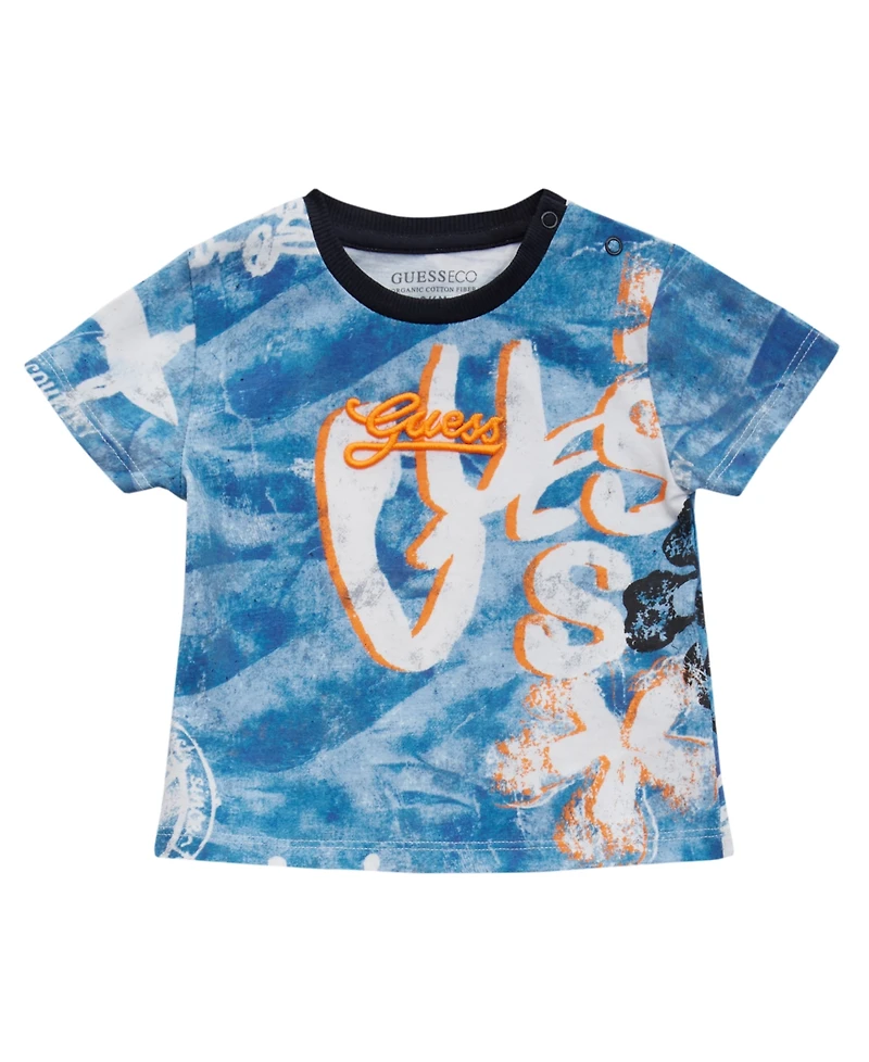 Guess Baby Boys 2-Piece Short Sleeve T-Shirt and Shorts Set