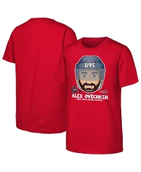 Outerstuff Big Boys and Girls Alexander Ovechkin Red Washington Capitals Nhl All-Time Leading Goal Scorer Emoji T-Shirt
