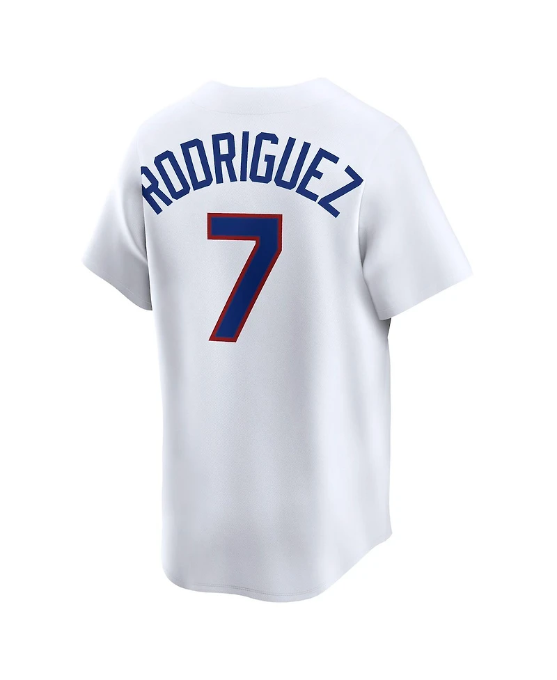 Nike Men's Ivan Rodriguez White Texas Rangers Throwback Cooperstown Collection Limited Jersey
