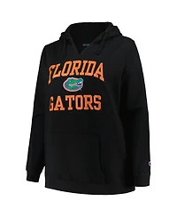 Champion Women's Black Florida Gators Plus Heart Soul Notch Neck Pullover Top