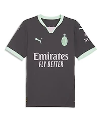 Puma Men's Christian Pulisic Charcoal Ac Milan 2024/25 Third Replica Player Jersey
