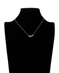 Disney Cubic Zirconia Stitch Basketball Charm Necklace