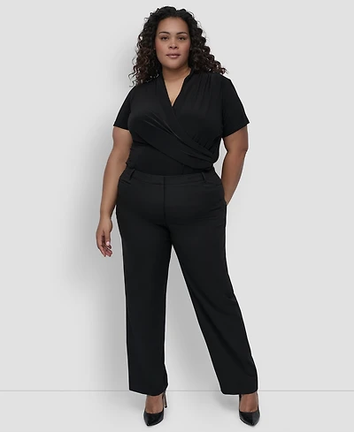 Dkny Plus Modern-Fit Pants
