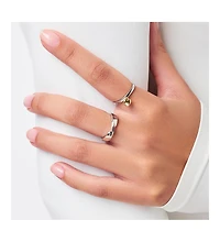 Ana Luisa Heart Ring - Leia Two Tone