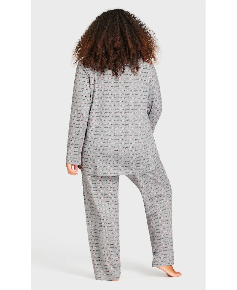 Avenue Women's Button Through Sleep Top