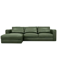 Touville 2-Pc. Leather Sectional with Chaise, Exclusively at Macy's