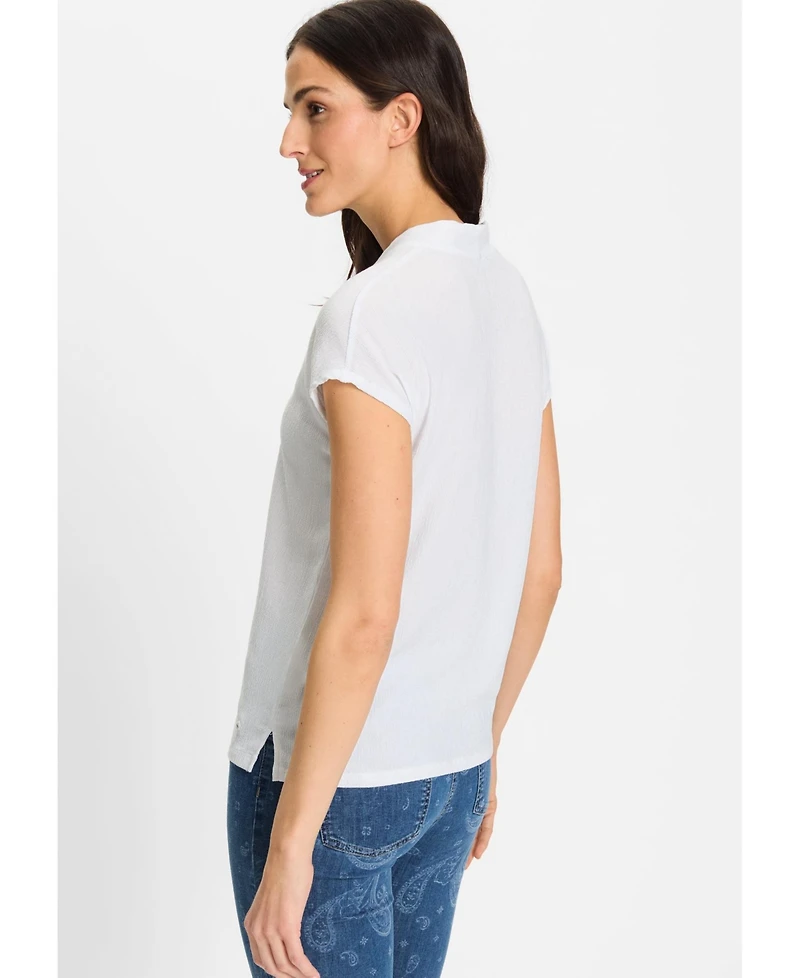 Olsen Women's Crinkle T-Shirt