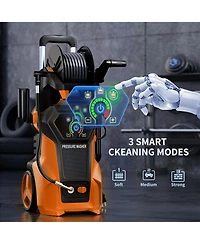 4000 Psi 2.8 Gpm Electric High Pressure Washer with Led Control and 3 Cleaning Modes