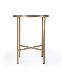 Luxury Round Marble End Table for Living Room