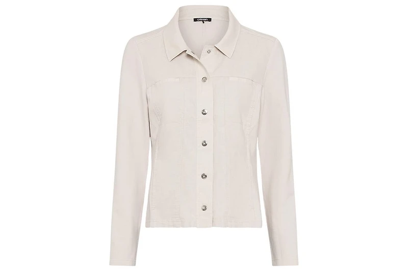 Olsen Women's Linen Mixed Media Jacket