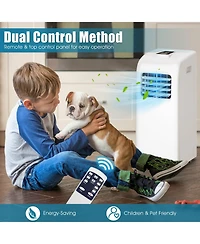 8000BTU Air Conditioner Portable, Freestanding Room Ac Unit with Dehumidifier Function