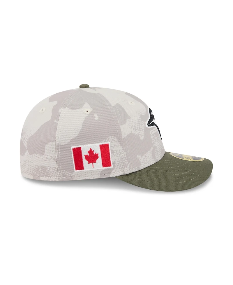 New Era Men's Light Beige/Olive Toronto Blue Jays 2025 Armed Forces Day Low Profile 59FIFTY Fitted Hat