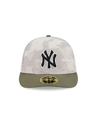 New Era Men's Light Beige/Olive York Yankees 2025 Armed Forces Day Low Profile 59FIFTY Fitted Hat