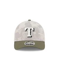 New Era Men's Light Beige/Olive Texas Rangers 2025 Armed Forces Day 9FORTY M-Crown A-Frame Adjustable Hat