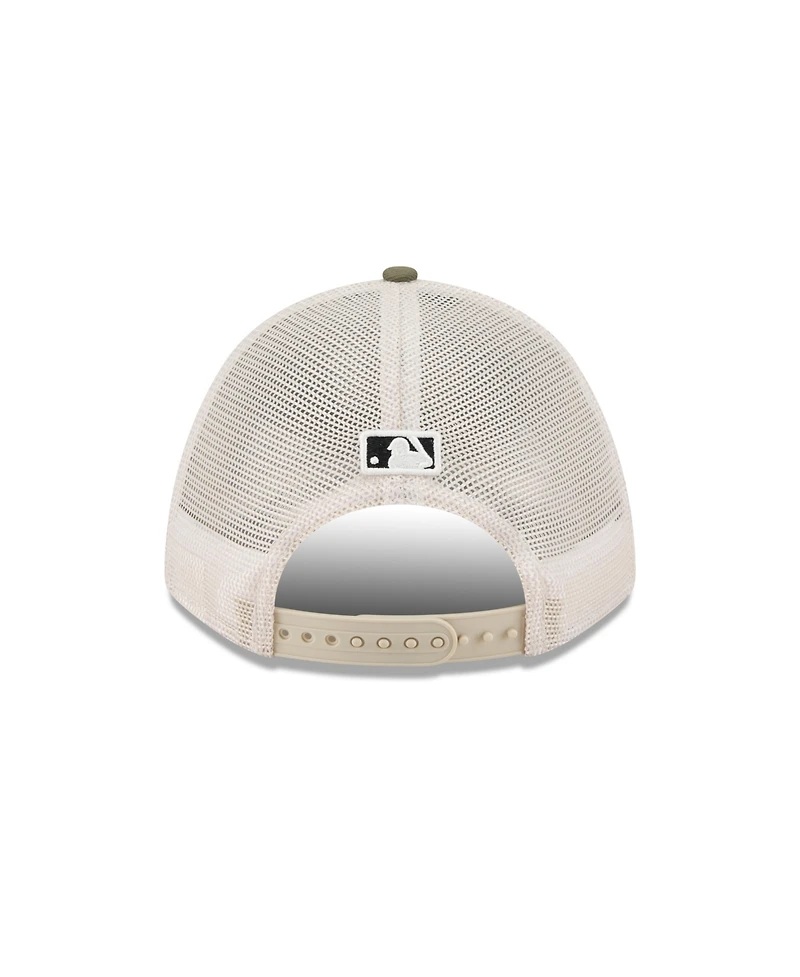 New Era Men's Light Beige/Olive Tampa Bay Rays 2025 Armed Forces Day 9FORTY M-Crown A-Frame Adjustable Hat
