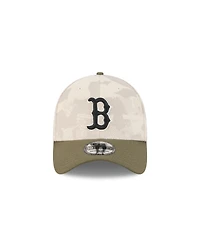New Era Men's Light Beige/Olive Boston Red Sox 2025 Armed Forces Day 39THIRTY Flex Hat