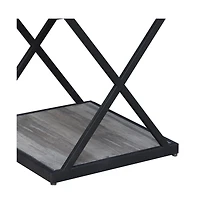 Manufactured Wood Square End Table – Space-Saving Side Table for Living Room or Entryway