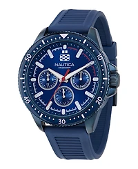 Nautica Men's Analog Blue Silicone Watch Set