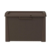 Patio Storage Box Brown 33 gal Pp