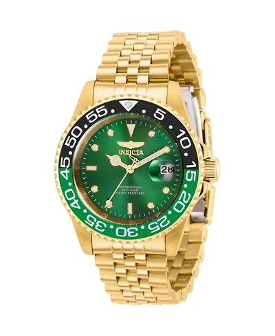 Invicta Men's Pro Diver Quartz 3 Hand Green Dial Watch