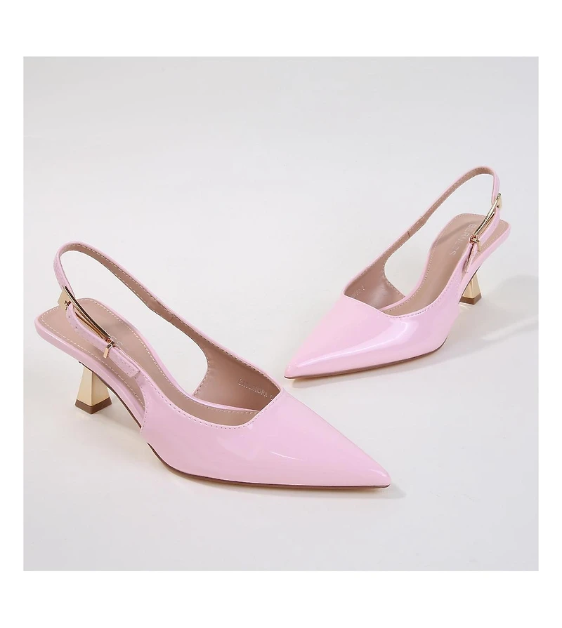 Cassandra Slingback Kitten Heels