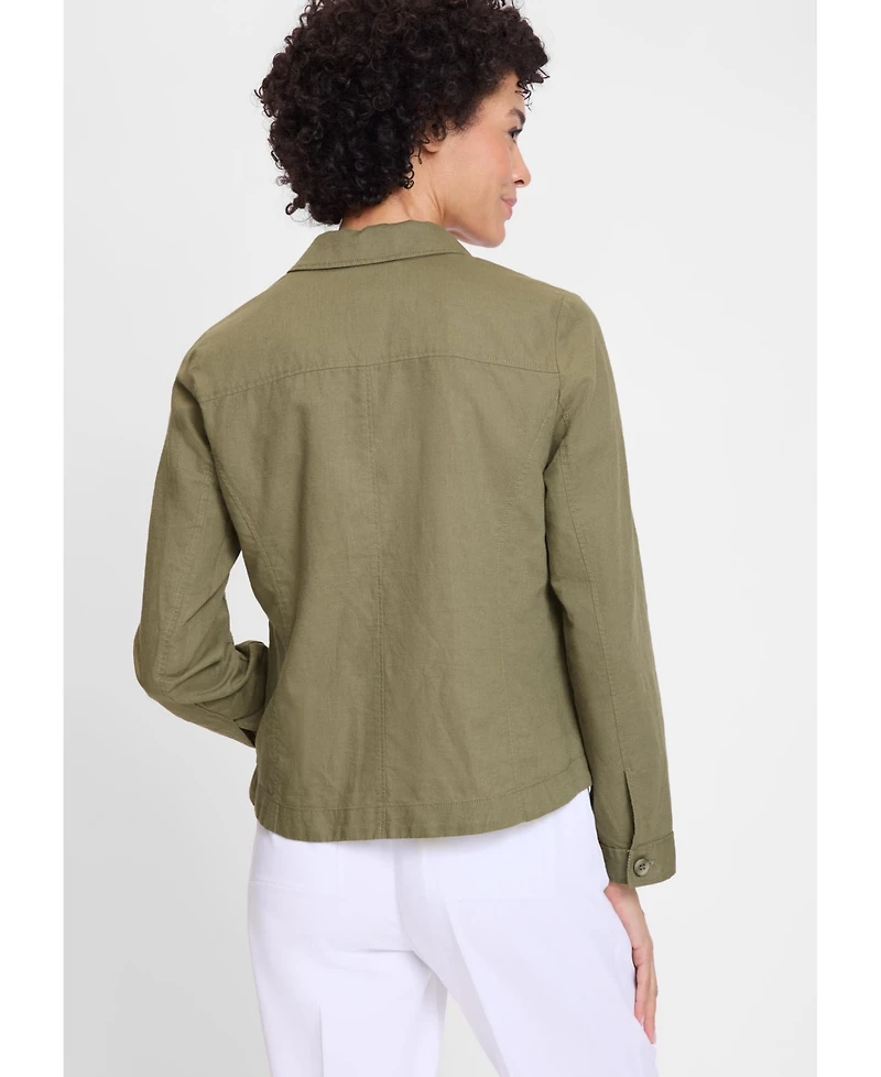 Olsen Women's Linen Blend Jacket