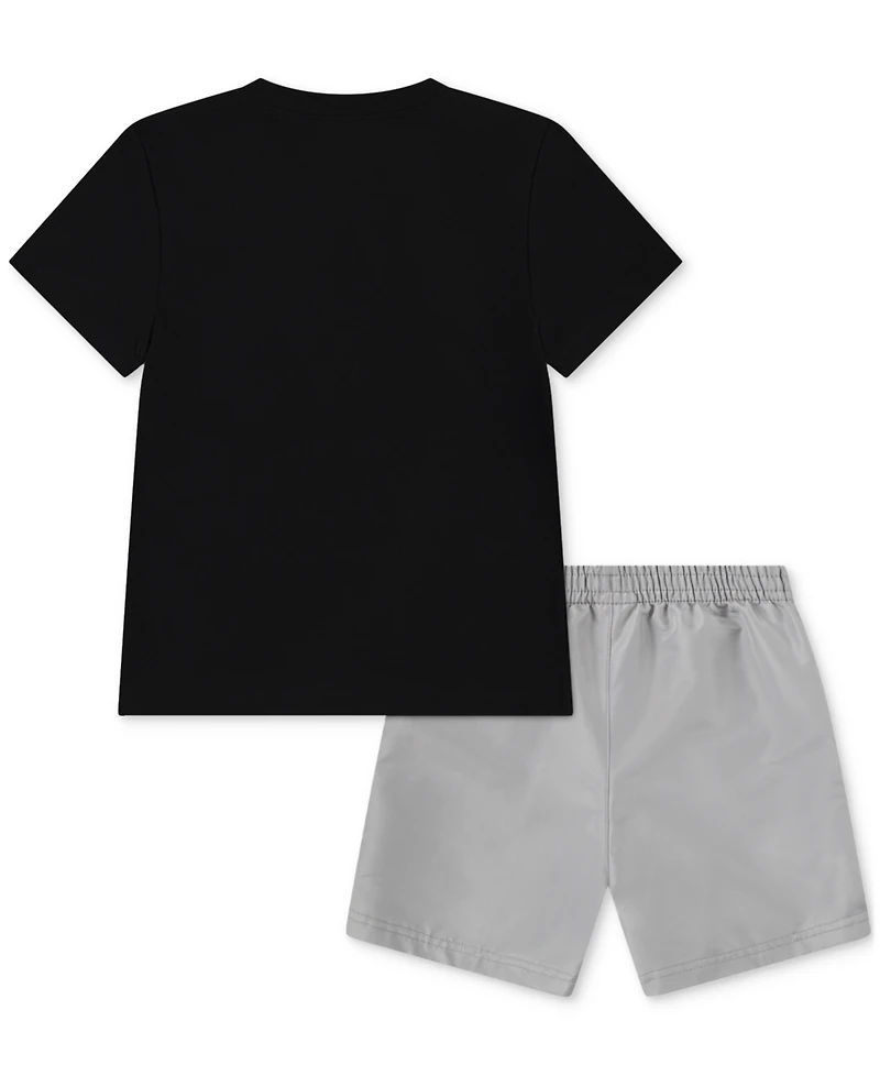Jordan Little Boys Dri-fit Jumpman Woven Play Jersey T-Shirt & Mesh Shorts, 2 Piece Set