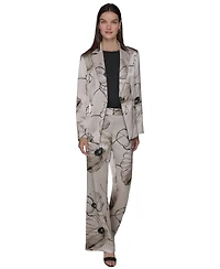 Karl Lagerfeld Paris Women's Printed Satin Jacket