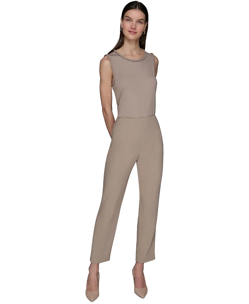 Karl Lagerfeld Paris Women's Seam-Detail Ankle Pants