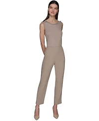 Karl Lagerfeld Paris Women's Seam-Detail Ankle Pants