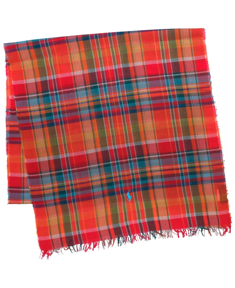Polo Ralph Lauren Men's Bright Plaid Scarf