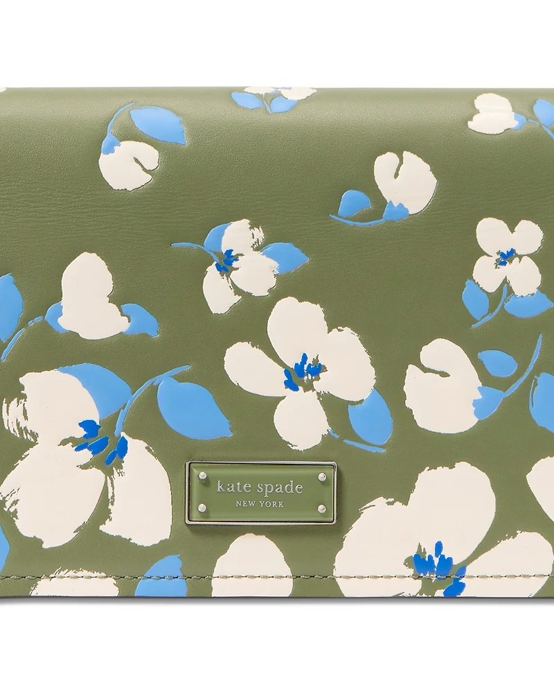 kate spade new york Liv Painterly Bouquet Mini Leather Shoulder Bag