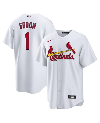 Nike Men's White St. Louis Cardinals 1 Groom Home Replica Jersey