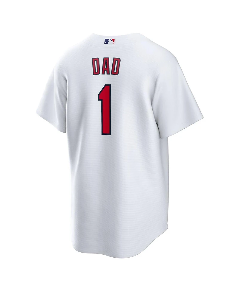 Nike Men's White St. Louis Cardinals 1 Dad Home Replica Jersey
