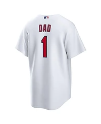 Nike Men's White St. Louis Cardinals 1 Dad Home Replica Jersey