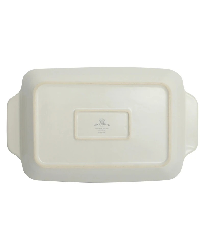 Gibson Home Beachmont 9 x 13 4 Qt Casserole Baking Dish for Oven, Ceramic Baking Pan, Lasagna Pan with Handles - Micorwave and Oven Safe