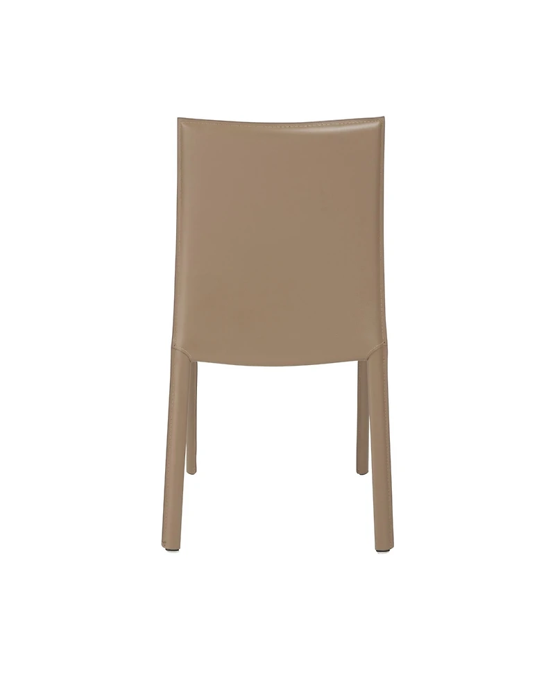 Set of 2 Dining Side Chairs with Padded Seats