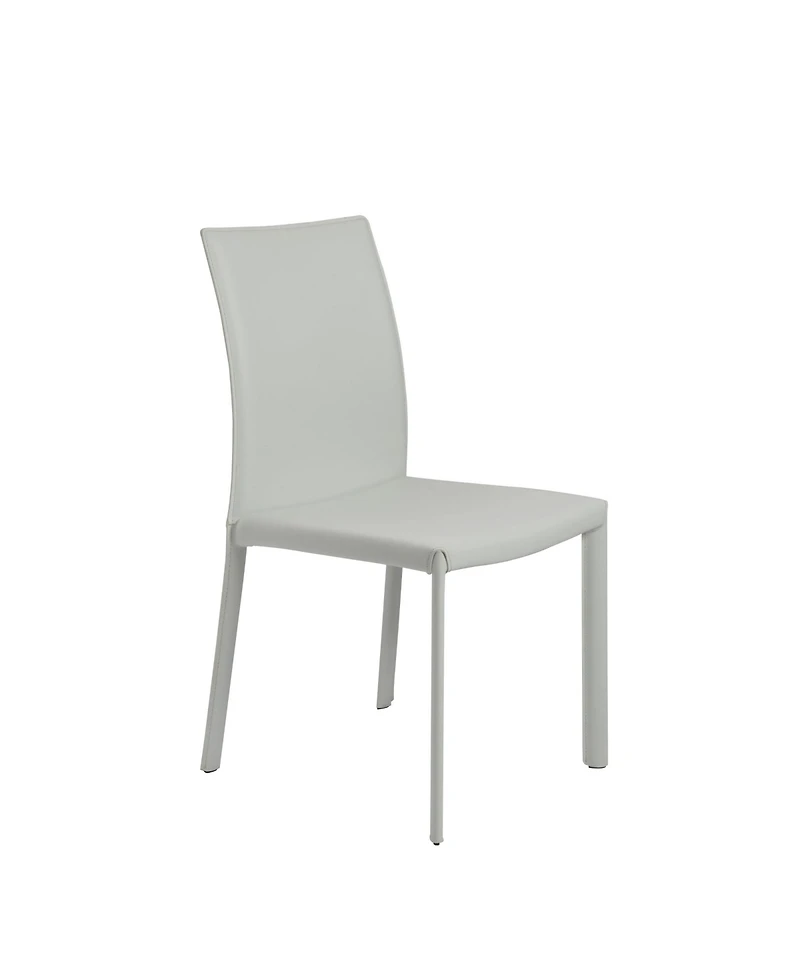Set of 2 Dining Side Chairs with Padded Seats