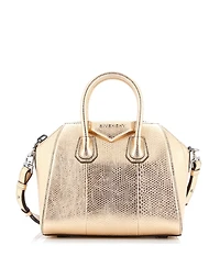 Pre-Owned Givenchy Mini Antigona Bag Embossed Leather